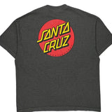 Santa Cruz Graphic T-Shirt - 2XL Gray Cotton