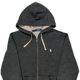 Polo By Ralph Lauren Hoodie - Large Gray Cotton Blend