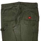 Dickies Carpenter Pants - 34W 31L Green Cotton