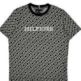 Tommy Hilfiger T-Shirt - XL Black & White Cotton