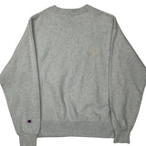 Reverse Weave Champion College Sweatshirt - Small Grey Cotton