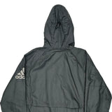 Adidas Windbreaker - Large Gray Polyester