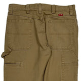 Wrangler Carpenter Trousers - 34W 32L Khaki Cotton