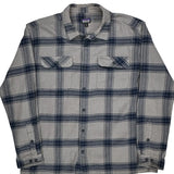 Patagonia Checked Flannel Shirt - XL Blue Cotton