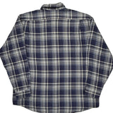 Lacoste Checked Flannel Shirt - XL White Cotton