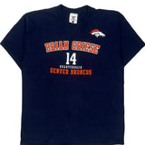 Denver Broncos Nfl T-Shirt - Large Navy Cotton