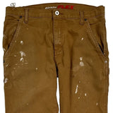 Dickies Carpenter Trousers - 32W 30L Brown Cotton