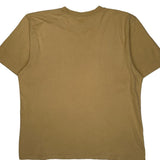 Reebok T-Shirt - Large Brown Cotton