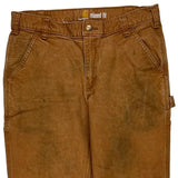 Carhartt Carpenter Trousers - 34W 32L Brown Cotton