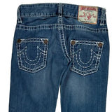 True Religion Contrast Stitch Jeans - 27W UK 6 Blue Denim