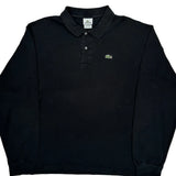 Lacoste Long Sleeve Polo Shirt - 3XL Black Cotton