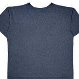 Adidas Single Stitch T-Shirt - Large Blue Cotton