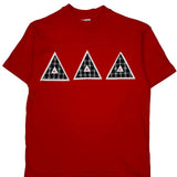 Hanes Single Stitch T-Shirt - Large Red Cotton