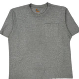 Carhartt T-Shirt - Large Gray Cotton