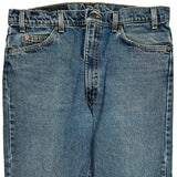 505 Orange Tab Levis Jeans - 35W 30L Blue Cotton
