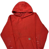 Carhartt Hoodie - XL Red Cotton Blend