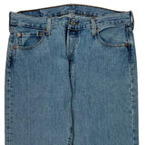 501 Levis Jeans - 34W 32L Light Wash Cotton