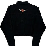 Harley Davidson Graphic Cord Jacket - XL Black Cotton
