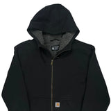 Rain Defender Sherpa Lined Carhartt Hoodie - XL Black Cotton