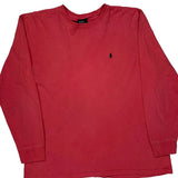 Polo By Ralph Lauren Long Sleeve T-Shirt - Large Red Cotton