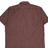 Levis Checked Short Sleeve Shirt - XL Red Cotton