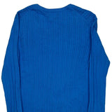 Tommy Hilfiger Cable Knit Jumper - Large Blue Cotton