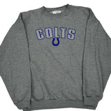 Indianapolis Colts Nfl Sweatshirt - Large Grey Cotton Blend