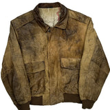 Unbranded Oversized Leather Jacket - Large Brown Leather