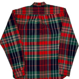 Tommy Hilfiger Checked Flannel Shirt - Large Green Cotton