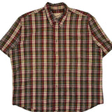 Woolrich Checked Short Sleeve Shirt - XL Multicoloured Cotton