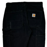 Carhartt Double Knee Carpenter Pants - 31W 30L Black Cotton