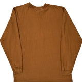 Carhartt Long Sleeve T-Shirt - 2XL Brown Cotton