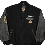 Campus Activities Guess College Varsity Jacket - XL Black Leather