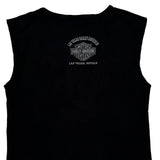 Las Vegas, Nevada Harley Davidson Studded Vest - Large Black Cotton