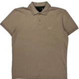 Boss Polo Shirt - Medium Beige Cotton