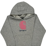 Age 6 Carhartt Hoodie - Small Grey Cotton Blend