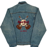 Hard Rock Cafe Denim Jacket - Small Blue Cotton