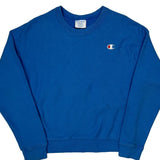 Reverse Weave Champion Sweatshirt - Medium Blue Cotton