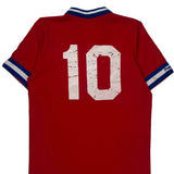 1980s Exton Softball Majestic Jersey - Small Red Polyester