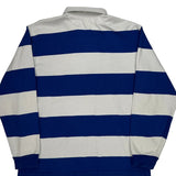 Cocalico Field Hockey Sport Tek Striped Rugby Shirt - XL Blue Cotton