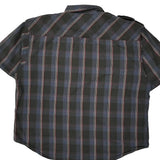 Rocawear Checked Short Sleeve Shirt - 3XL Red Cotton