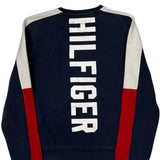 Tommy Hilfiger Spellout Sweatshirt - Small Navy Cotton