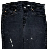Levis Jeans - 36W 30L Black Cotton