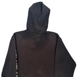 Carhartt Spellout Hoodie - Medium Black Cotton Blend