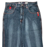 B-Fox Graphic Jeans - 33W 30L Blue Cotton