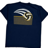 Russell Athletic Single Stitch T-Shirt - Large Navy Cotton