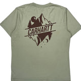 Mountain And Nature Graphic Carhartt Graphic T-Shirt - Medium Green Cotton