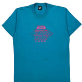 Single Stitch Blood Drive 1990 Screen Stars Graphic T-Shirt - XL Blue Cotton Blend