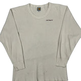 Carhartt Long Sleeve T-Shirt - XL Cream Cotton
