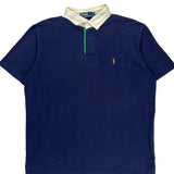 Polo By Ralph Lauren Rugby Shirt - XL White Cotton